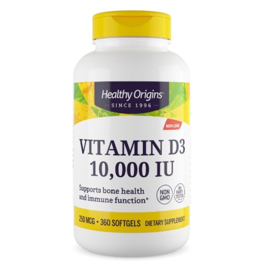 Vitamina D3 10.000 UI - 360 Softgels Imagem 1
