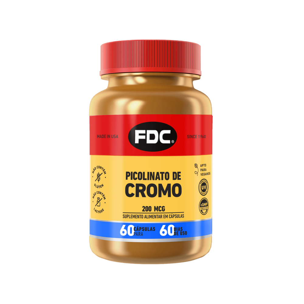 Picolinato de Cromo 200mcg  - 60 comprimidos Imagem 1